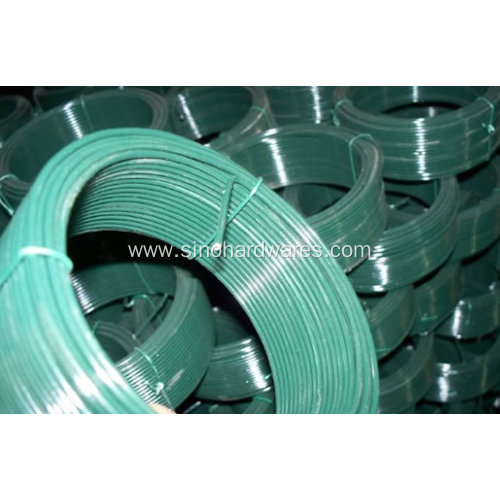 Small Coiled Green Garden Wire